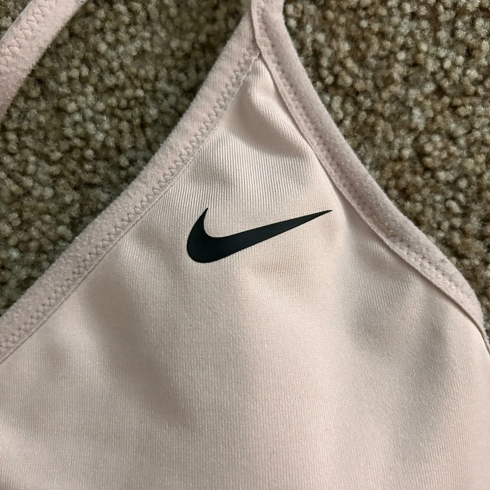 Nike Women's Blush and Black Sports Bra - Picture 4 of 6